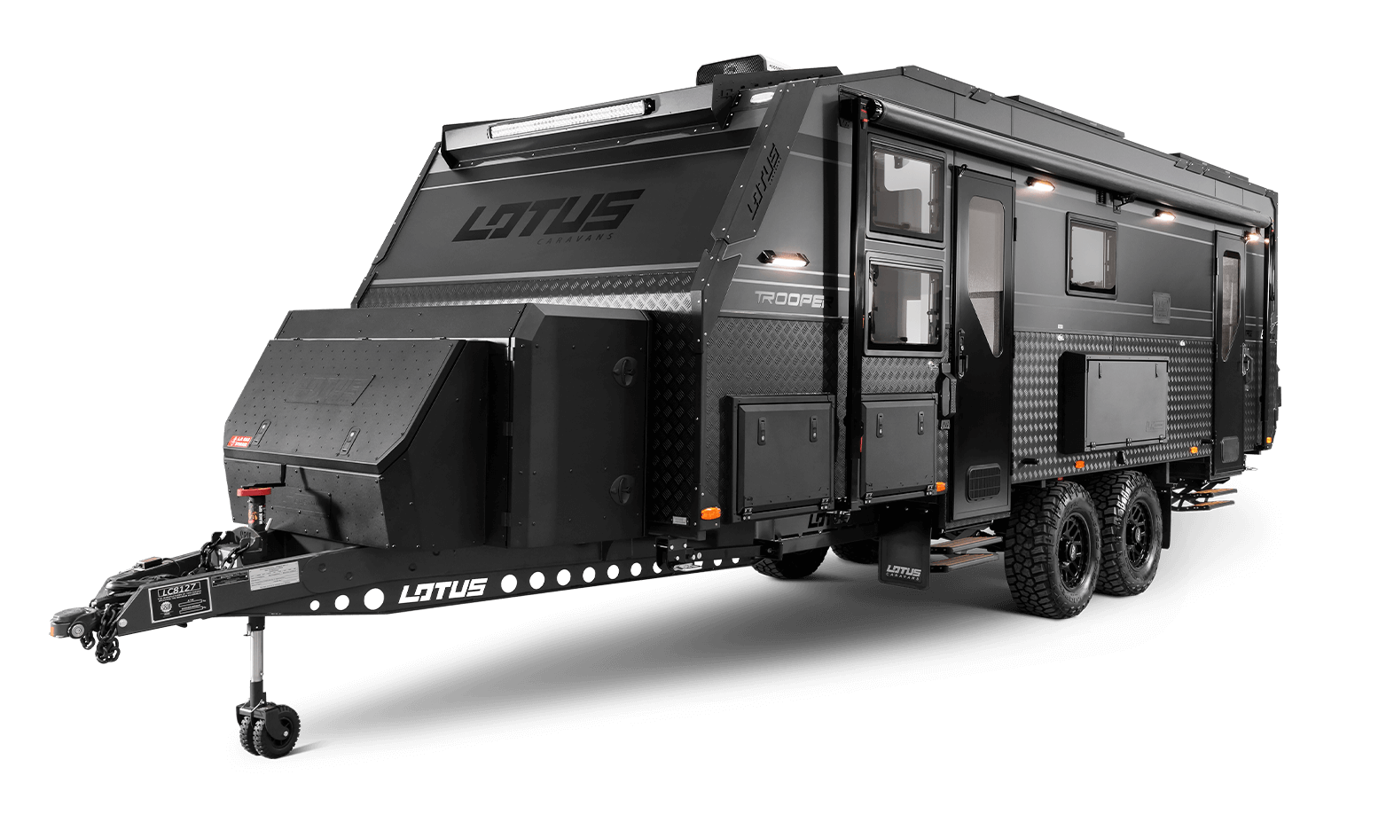 Lotus Trooper 2026 off-road caravan exterior — image courtesy of Lotus Caravans